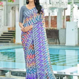 Panzora Poly Chiffon Saree-image-74