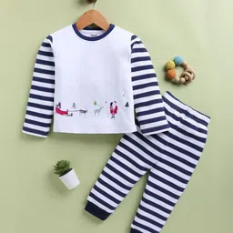 Toonyport Girls Printed T-shirt with Pyjamas-image-81