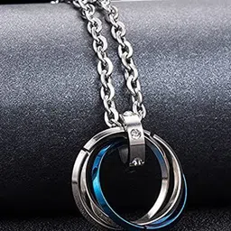 The Roadster Lifestyle Co Men Sterling Silver Silver-Plated Licogel Pendants with Chains-picture-20
