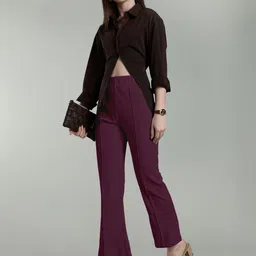 SWADESI STUFF Women Relaxed Easy Wash Cargos Trousers image 2