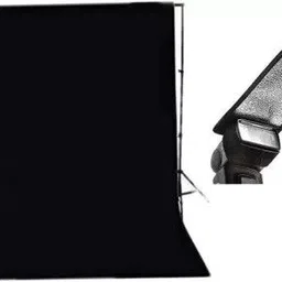 GINNI Black Backdrop 8x10 Ft for Studio-Camera Accessory with Silver Flash Diffuser Reflector-picture-30
