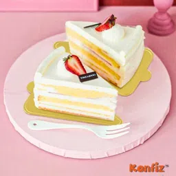 konfiz 25pcs Triangle Pastry Base Mini Cake Base-Grease prouf material Paper Cake Server image 3