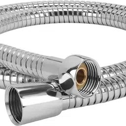 max deals MaxDeals 1 mtr SS Flexible Shower Tube (Pack of 1) Extendable Silver Pipe 1 -1.2 mtr Hose Pipe-picture-24
