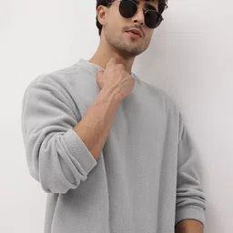 roadster Men Full Sleeve Solid Sweatshirt image 1