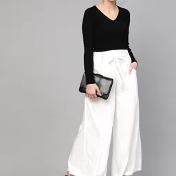 idalia Women Regular Fit Multicolor Cotton Blend Trousers image 4