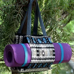 Anekaant Structured Yoga Tote Bag with Tasselled-picture-25