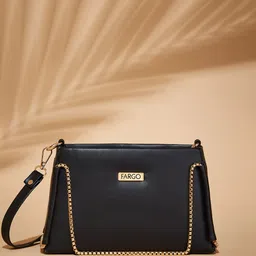 FARGO PU Structured Shoulder Bag with Bow Detail-picture-36
