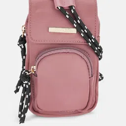 Forever Glam by Pantaloons Purple Solid Sling Bag image 1