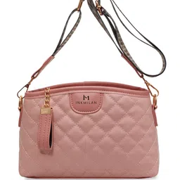 INKMILAN Textured Structured Sling Bag With Quilted-picture-15