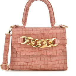 Lychee bags PU Textured Structured Handheld Bag image 2