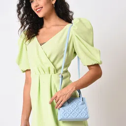 HAUTE SAUCE by  Campus Sutra Textured Structured Handheld Bag-picture-38