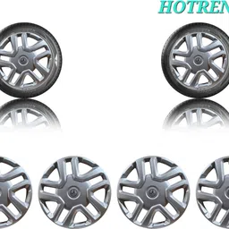 hotrenz CAR WHEEL CAP/ WHEEL COVER BREZZA DEGINE "SILVER" 16 INCH Wheel Cover For Maruti Vitara Brezza LDi, Vitara Brezza LXI Petrol image 2