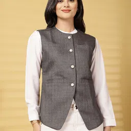 deific Solid Women Waistcoat-picture-32