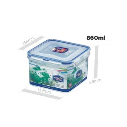 lock n lock Classic 860Ml Transparent Plastic Airtight Food Storage Container With Leak Proof Lid image 2