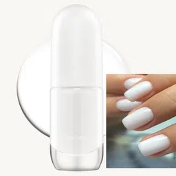 Long-Lasting Ultra-Glossy Shine Nail Paint.WHITE WHITE-image-24