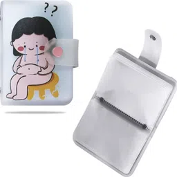 kraptick Women Casual White Plastic Card Holder-picture-11