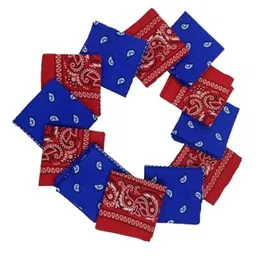 Aadikart Pack Of 2 Blue & Maroon Printed Cotton Bandanas-image-10