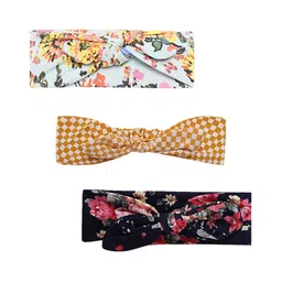 Babymoon Girls Multicoloured Set of 3 Knotted Hairbands-picture-13