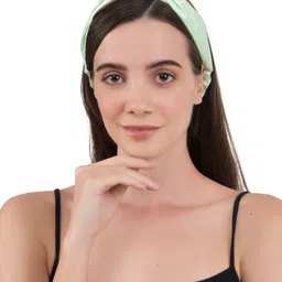BuckleUp Women Green Solid Fabric Wrap Headband-picture-24
