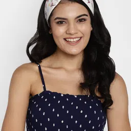 DEEBACO Women White Hairband-image-1