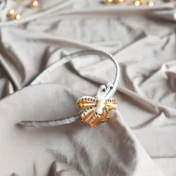 Choko Girls White & Brown Butterfly Embellished Hairband-picture-16
