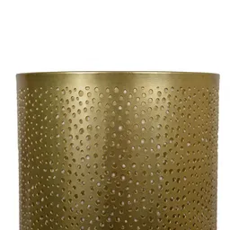 manor house Roshni Jaali Gold Iron Candle Holder image 4