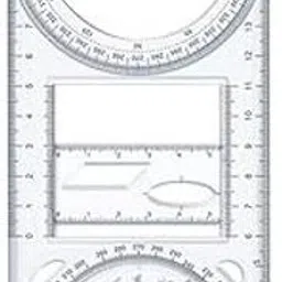 seahaven 1 Piece Multifunctional Geometric Ruler Mathematics Drawing Template Ruler-picture-40