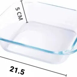 dsrpc Microwave Safe, Baking Tray for Microwave Oven, Oven Safe Cookware Tray image 3