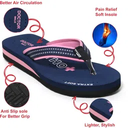 duosoft |Lightweight|Antiskid|Ortho|Heels|Slippers for Women|Flip Flop for Girls| Women Slippers image 2