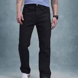 roadster Men Straight Fit Mid Rise Black Jeans-picture-28