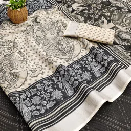 vastukala Woven Kanjivaram Pure Silk, Art Silk Saree-picture-18