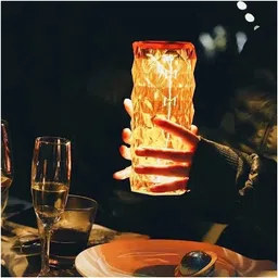 jetgadget Touch LED Lamp Colour Changing Crystal Lamp Night Lamp (Diwali Gift) Table Lamp image 2