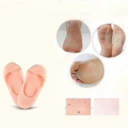 newsparsh samju Anti Crack Full Length Silicon Foot care Moisturizing Heel Support pad Heel Support image 3