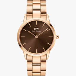 daniel wellington Iconic Link Amber Brown color Round - 36 mm diameter Analog Watch - For Men & Women 7315030026283-picture-14