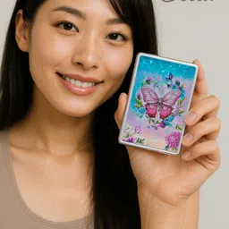 nikki bella Portable Pocket Makeup Mirror with Keychain | Cute Beauty Accessory for Girls image 3