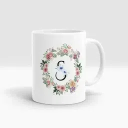 manorath "S"Letter word white printed coffee mug for anny occasion and gifts Ceramic Coffee Mug-picture-12