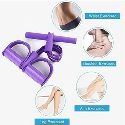 ezyfit Pull Reducer Training Bands 4 Tubes Body Trimmer Pedal Exerciser Yoga Crossfit Ab Exerciser image 4