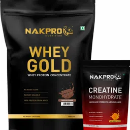 nakpro Gold Whey Protein Concentrate with Creatine Monohydrate | 100g Creatine + Whey Protein-picture-12