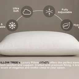 pillow tree Microfibre Sleeping Pillow Pack of 1 Solid image 5