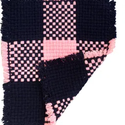 jaipur woollen handicraft Self Design, Checkered 2 Seater Table Cover image 4