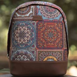 zouk Small 12 L Backpack Multicolor Mandala Print Dome Daypack-picture-22