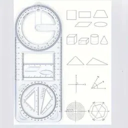 crazyabbs Multifunction Geometric Ruler for School Student Ruler-picture-27