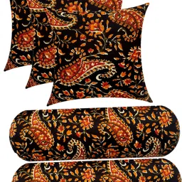 gkm Microfibre Floral Bolster Pack of 5-picture-26