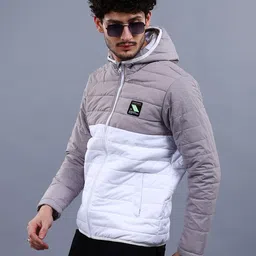 the indian garage co. Men Colorblock Puffer Jacket image 3