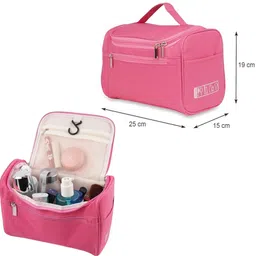 kidmuch Multipurpose travel toiletry kit keeps makeup and shaving products organized Durable PU material, easy to clean, lightweight and portable Vanity Box image 4