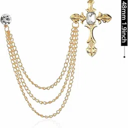 Curren Gold-Toned Plated Alloy Brooch image 3