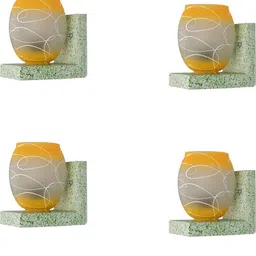 SOMIL Yellow Glass Cylinder Printed Wall Lamps-picture-31