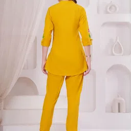 OH MI DIOS Self Designed Pure Cotton Tunic With Trousers image 5