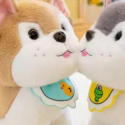 Teddy Daddy Kids Sitting Husky Dog Soft Toy image 3