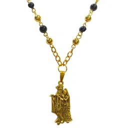 CZARDONIC Gold-Plated Beaded Pendant with Chain-image-12